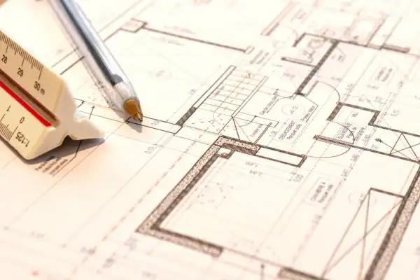 Image of architect Arnold drawings